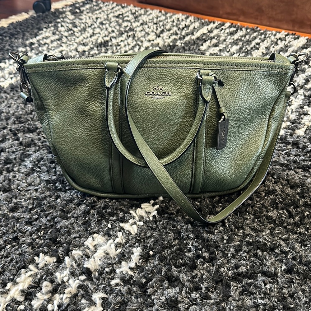 Coach crossbody satchel style number 37154 green